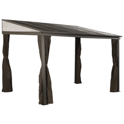 Sojag 500-9165470 10 x 12 ft. Portland No 53 Wall Gazebo Steel Roof